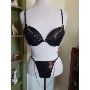 Victoria's Secret thong bikini with chain